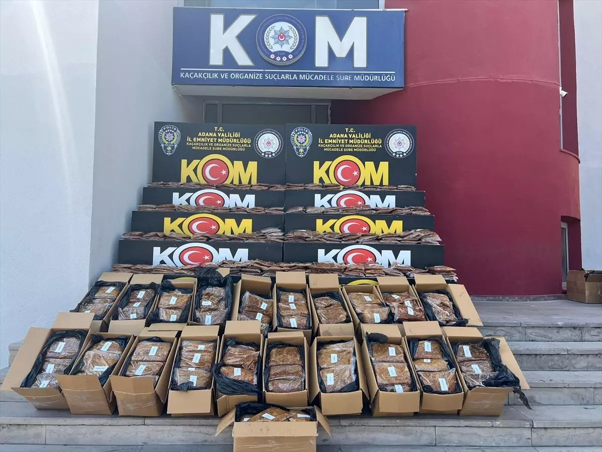 Adana’da 750 Kg Kaçak Nargile Tütünü Ele Ge geçirildi