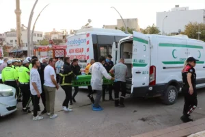 Kilis'te Halk Otobüsü Kadına Çarptı