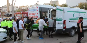 Kilis'te Halk Otobüsü Kadına Çarptı