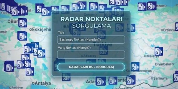 İL İL RADAR NOKTALARI SORGULAMA 2026: İller arası radar noktaları nereden, nasıl sorgulanır? İçişleri Bakanlığı ve EGM radar noktaları ekranı