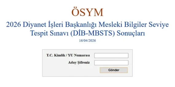 DİB MBSTS sonuçları açıklandı mı? MBSTS sonuç sorgulama ekranı