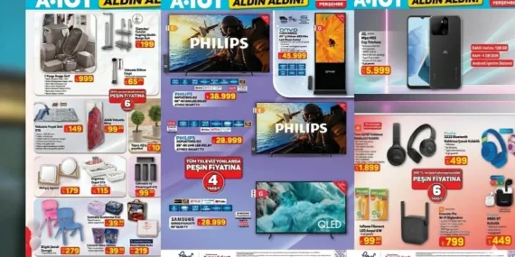 A101 Aktüel Kataloğu 23 Nisan 2026! Televizyon, motosiklet, oyuncu koltuğu, kamp ve egzersiz aletleri geliyor