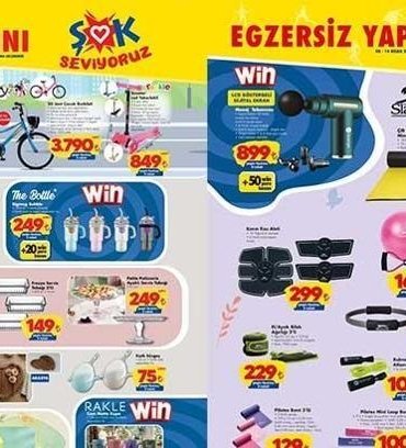 ŞOK 8-14 NİSAN AKTÜEL KATALOĞU! ŞOK 8-14 Nisan aktüel kataloğunda bu hafta hangi ürünler satışa çıkacak? Çift Taraflı Egzersiz Minderi, Spor Çantası, 20 Jant Çocuk Bisikleti, Bambu Kesme Tahtası...