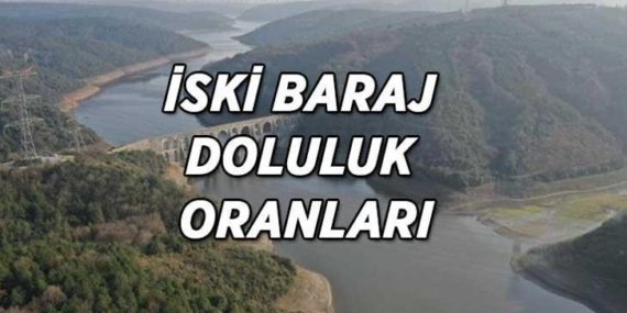 İSKİ BARAJ DOLULUK ORANLARI! 10 Nisan İstanbul baraj doluluk oranları son güncel tablo…