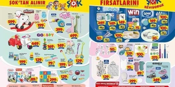 ŞOK 11-14 NİSAN AKTÜEL İNDİRİMLERİ! ŞOK 11-14 Nisan aktüel kataloğunda hangi ürünler satışa çıkacak? Midilli At, Pelüş Tırtıl, Müslin Panço, Çocuk Diş Fırçası…