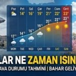 15 NİSAN HAVA NASIL OLACAK? Hava güneşli mi, yağmurlu mu olacak? Havalar ne zaman ısınacak?