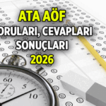 ATA AÖF SINAV SONUÇLARI NE ZAMAN AÇIKLANACAK? 2026 Bahar Dönemi ATA AÖF vize soruları, cevapları süreli erişime açıldı