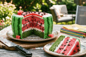 Karpuz Pasta tarifi: Bu Pastada Şaşırtan Bir Sır Var!