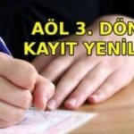 AÖL 3. DÖNEM KAYIT YENİLEME 2026: Açık lise kayıtları 3. dönem ne zaman? AÖL kayıt ve kayıt yenileme tarihi belli oldu mu?