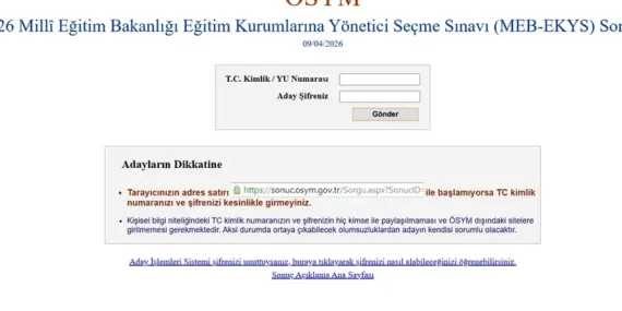 MEB EKYS sonuç sorgulama ekranı 2026! EKYS sınav sonuçları bugün açıklanır mı, ne zaman açıklanacak? sonuc.osym.gov.tr