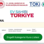 İstanbul TOKİ kura çekimi engelli kategorisi listesi: 500 bin konut İstanbul kurası çekilişi başvurusu kabul edilenler-geçersiz sayılanlar