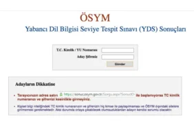 2026 YDS/1 sınav sonuçları ne zaman açıklanacak? Yabancı Dil Bilgisi Seviye Tespit Sınavı sonuç sorgulama ekranı