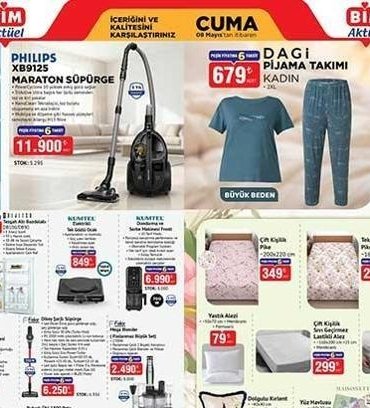 5-8 MAYIS YENİ HAFTANIN BİM AKTÜEL KATALOGLARI! BİM 8 Mayıs Cuma aktüel kataloğunda hangi ürünler satışa çıkacak? Tefal Krep Tava, Wok Tava, Otomatik Temizleme Seti, Pijama Takımı, Saç Düzleştirici, Dondurucu 5+1 Çekmece...