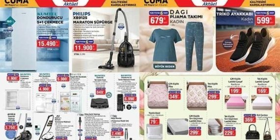 5-8 MAYIS YENİ HAFTANIN BİM AKTÜEL KATALOGLARI! BİM 8 Mayıs Cuma aktüel kataloğunda hangi ürünler satışa çıkacak? Tefal Krep Tava, Wok Tava, Otomatik Temizleme Seti, Pijama Takımı, Saç Düzleştirici, Dondurucu 5+1 Çekmece…