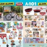YARIN SATIŞTA! A101 AFİŞ (7 MAYIS PERŞEMBE) A101 Aldın Aldın 7 Mayıs Perşembe aktüel kataloğunda hangi ürünler satışa sunulacak? Multi Blender Seti, Philips Toz Torbasız Süpürge, Dikiş Makinesi, Hareketli Akıllı Led Ekran, Üç Tekerlekli Elektrikli Moped...