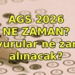 AGS BAŞVURULARI NE ZAMAN? 2026 AGS ne zaman? MEB AGS sınav ve başvuru tarihleri