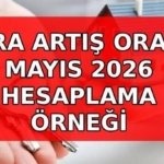 KİRA ARTIŞ ORANI MAYIS 2026 HESAPLAMA: Bu ay kiraya ne kadar zam yapılacak? 2026 Mayıs kira zam oranı ve hesaplama örneği