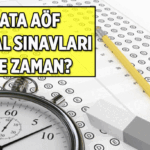 ATA AÖF final sınavları ne zaman? 2026 ATA AÖF sınav yerleri belli oldu mu?