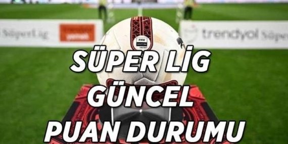 SÜPER LİG GÜNCEL PUAN DURUMU! Süper Lig’de 33. hafta maçları canlı sonuçlar ve oluşan son puan durumu…