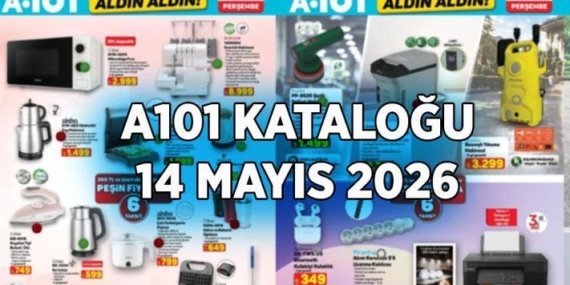 14 MAYIS PERŞEMBE SATIŞTA! A101 ALDIN ALDIN KATALOĞU: A101’de bu hafta hangi ürünler indirimde? Kamp malzemeleri, piknik malzemeleri, para sayma makinesi, araç içi buzdolabı, dijital piyano…
