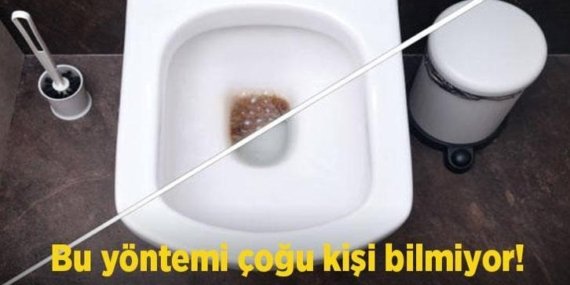 Bu yöntemi çoğu kişi bilmiyor! Klozete bir şişe döken farkı anında görüyor!