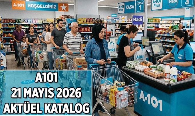 15 Sayfalık A 101 aktüel katalog 21 Mayıs 2026 Perşembe: A101'in bu haftaki indirim kataloğundaki ürünler ve fiyatlar yelpazesi