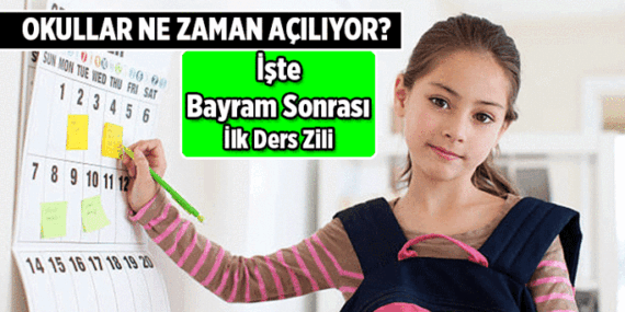 YARIN OKUL VAR MI, 1 HAZİRAN OKULLAR TATİL Mİ? Okullar ne zaman açılıyor? Kurban Bayramı’ndan sonra ilk ders zili ne zaman çalacak? İşte bayram sonrası okul açılış tarihi