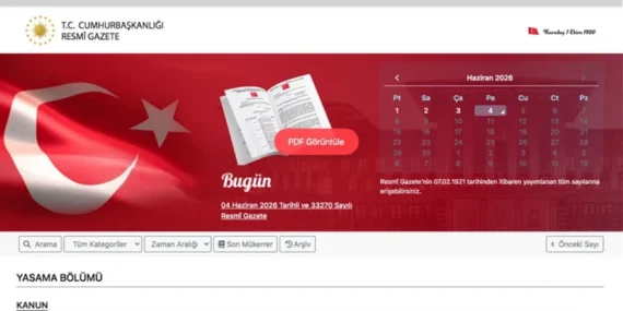 Resmi Gazete kararları: 4 Haziran Bugün Resmi Gazete’de neler var?
