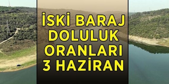 İSKİ BARAJ DOLULUK ORANLARI 3 HAZİRAN: İstanbul’da baraj doluluk oranlarında son durum ne? Barajlara göre doluluk oranları yüzde kaç?