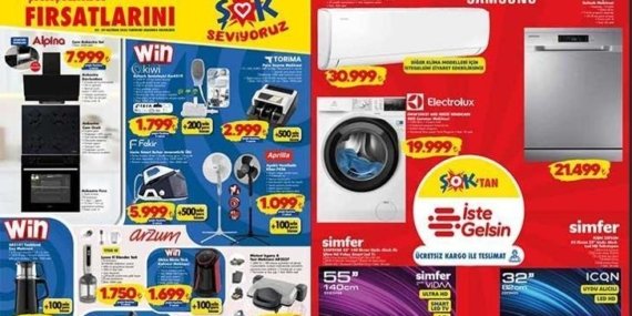 ŞOK 3-9 HAZİRAN AKTÜEL KATALOĞU SATIŞTA! ŞOK markete bu hafta Samsung Klima, Grundig Kahve Makinesi, İndüksiyonlu Türk Kahvesi Makinesi geldi!