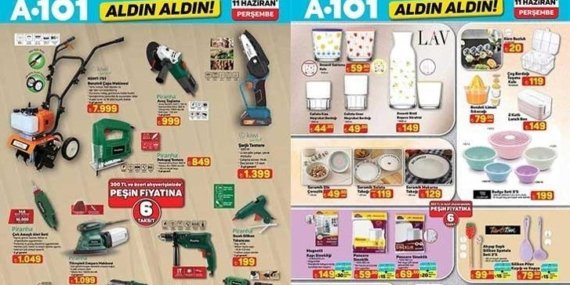 A101 YENİ AKTÜEL KATALOG (11 HAZİRAN) A101 Aldın Aldın aktüel kataloğunda bu hafta hangi ürünler satışa çıkacak? Mega Blender Set, Sürahi Blender, Soğuk Buharlı Vantilatör, Saç Düzleştirici…