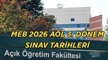 MEB 2026 AÖL 3. DÖNEM SINAV TARİHLERİ BELLİ OLDU! Açık Lise 3. Dönem Sınavları Ne Zaman, Nasıl Yapılacak? (Yazılı ve e-Sınav Takvimi)