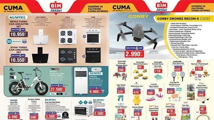 YENİ BİM AKTÜEL KATALOGLAR! BİM 30 Haziran-3 Temmuz aktüel kataloglarında hangi ürünler satışa çıkacak? Projeksiyon Cihazı, Cep Telefonu, Portatif Klima, Kapitoneli Yatak Örtüsü…