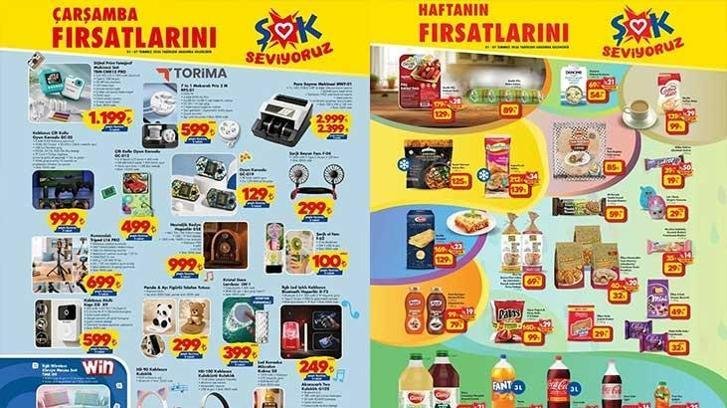 1-7 TEMMUZ ŞOK AKTÜEL KATALOĞU SATIŞTA! ŞOK 1-7 Temmuz Haftanın Fırsatları aktüel kataloğunda hangi ürünler satışa sunulacak? İyonizerli Hava Soğutucu, Kule Tipi Vantilatör, Laptop, Sırt Çantası, Klima, Kahve Fincan Takımı…