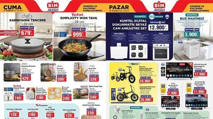 YEPYENİ BİM AKTÜEL KATALOGLAR | 12-14-17-19 Temmuz BİM aktüel kataloglarında hangi ürünler satışa çıkacak? Karnıyarık Tencere, Wok Tava, Kızartma Tenceresi, Manuel Rondo, Desenli Pasta Tabağı, Cam Servis Tabağı