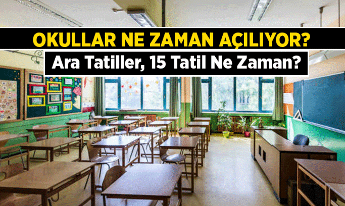 MEB TAKVİME TEK TEK YAZDI 🔔 Okullar ne zaman açılıyor? 2026-2027 Ara tatiller ve 15 tatil ne zaman?