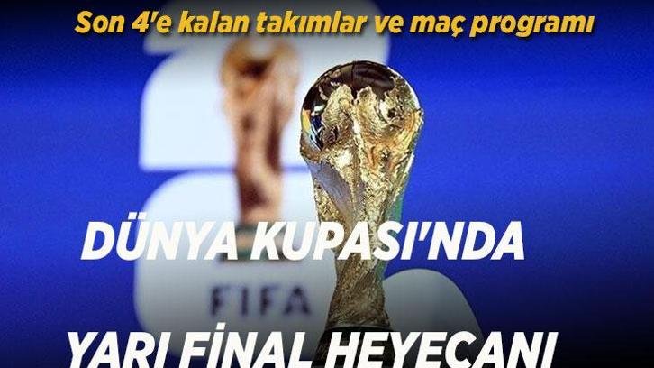 DÜNYA KUPASI’NDA YARI FİNAL HEYECANI | 2026’da son 4’e kalan takımlar kimler oldu? Son 4’e kalan takımlar ve maç programı