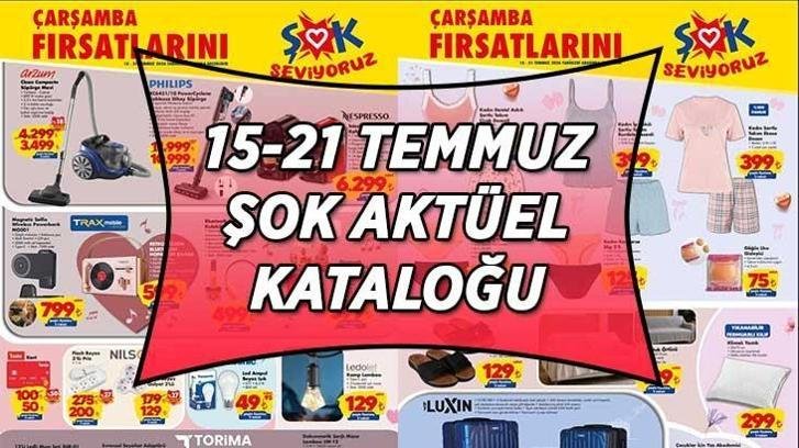 ŞOK 15-21 TEMMUZ AKTÜEL İNDİRİMLERİ! ŞOK 15-21 Temmuz Haftanın Fırsatları aktüel kataloğunda hangi ürünler satışa çıkacak? Nespresso Kapsül Kahve Makinesi,Katlanabilir Portatif Kamp Ocağı, Buhar Kazanlı Ütü, FujiPlus 12000 BTU Duvar Tipi Inverter Klima