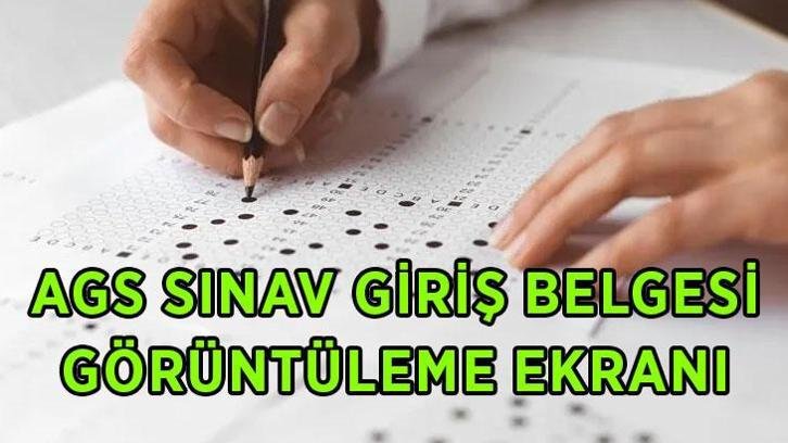 AGS 2026 SINAV GİRİŞ YERLERİ GÖRÜNTÜLEME EKRANI! AGS sınav giriş yerleri açıklandı mı, AGS sınav giriş belgesi nereden sorgulanır?