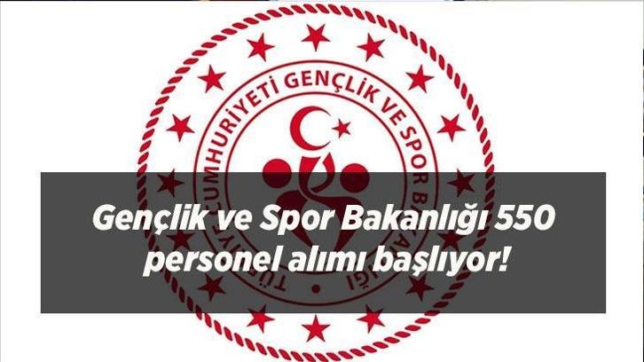 GSB personel alımı başlıyor! Gençlik ve Spor Bakanlığı 550 personel alımı başvuruları ne zaman, kimler başvurabilecek?