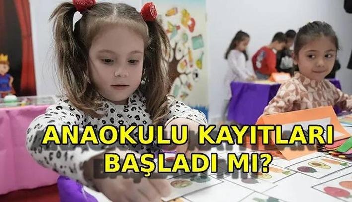 ANAOKULU KAYITLARI BAŞLADI MI? e-Devlet anaokulu adrese göre kayıtlar açıklandı mı? Devlet anaokuluna kayıt ne zaman ve nasıl yapılır?