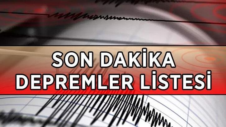 SON DAKİKA ANLIK SON DEPREMLER LİSTESİ AFAD/KANDİLLİ: 19 Temmuz az önce deprem mi oldu? Deprem nerede, kaç şiddetinde?