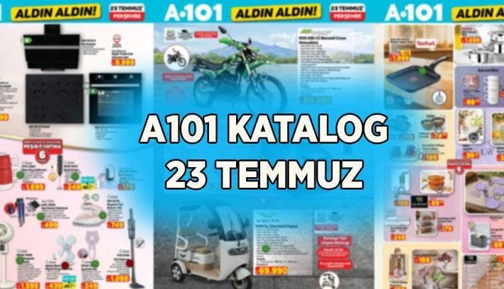 A101 AKTÜEL ÜRÜNLER KATALOĞU 23 TEMMUZ: A101 ‘Aldın Aldın’ bu haftanın indirimli ürünleri tüm liste: Gizli damacanalı su sebili, cam ankastre set, çantalı Retro pikap…