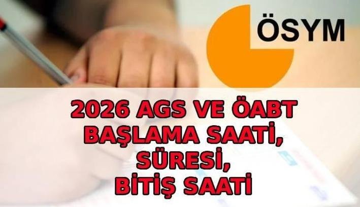 2026 AGS SAATİ⏱️ AGS saat kaçta başlayacak, kaçta bitecek? ÖABT kaçta başlayacak ve bitecek? ÖABT AGS başlangıç ve bitiş süresi