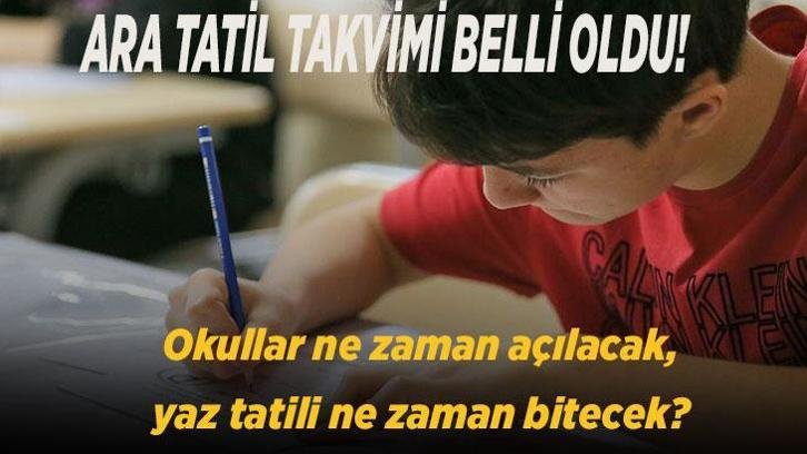 MEB 2026-2027 eğitim öğretim yılı takvimi: Okullar ne zaman açılacak, yaz tatili ne zaman bitecek?