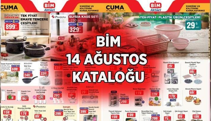 YENİ BİM AKTÜEL KATALOĞU 14-20 AĞUSTOS: Yarın raflarda! BİM aktüel kataloğunda bu hafta hangi ürünler var?