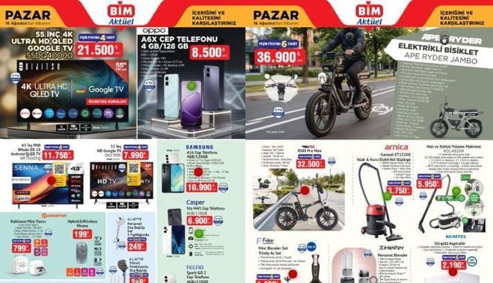 BİM AKTÜEL KATALOG 16 AĞUSTOS: Yarın satışta! BİM indirimli ürünlerde neler var? BİM yeni kataloğu yayınlandı