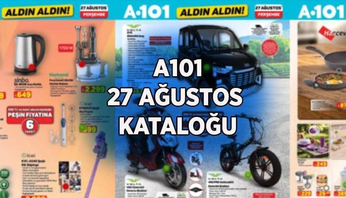 A101 AKTÜEL 27 AĞUSTOS KATALOĞU YAYIMLANDI! A101’de bu hafta hangi ürünler indirimde? A101 Aktüel Perşembe indirimleri