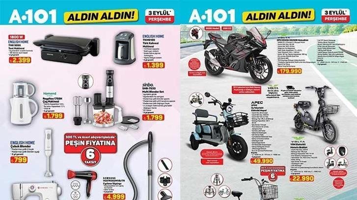İNDİRİMLİ A101 AKTÜEL KATALOGLAR (3 EYLÜL) A101 Aldın Aldın 3 Eylül Perşembe aktüel kataloğunda hangi ürünler satışta olacak? Erkek Eşofman Altı, Koltuk Örtüsü, Kadın Kapüşonlu Fermuarlı Sweatshirt, Masa Örtüsü…