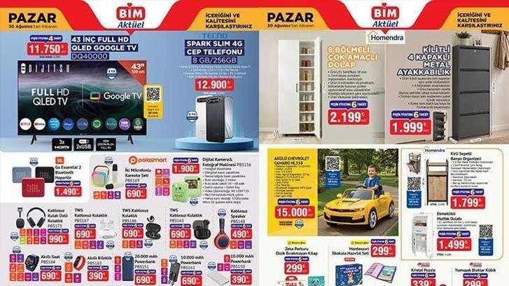 BİM 30 AĞUSTOS AKTÜEL KATALOĞU | BİM 1-4 Eylül aktüel kataloglarında hangi ürünler satışa çıkacak? Nevresim Seti, Hambez Pantolon, Çamaşır Sepeti, Karnıyarık Tencere, Çelik Derin Tencere…